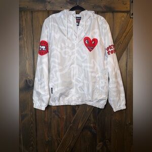 Members Only Keith Haring Windbreaker Zip Jacket